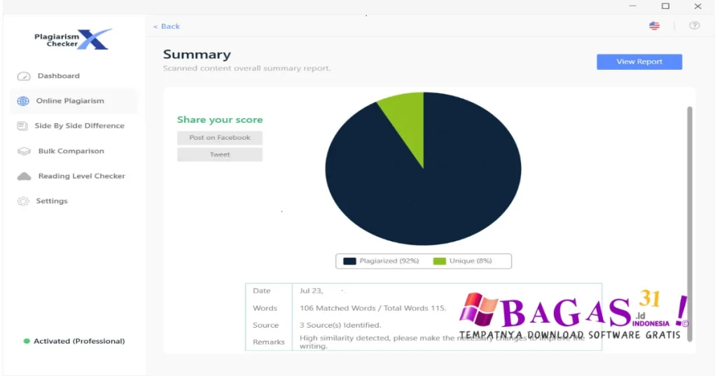 Plagiarism Checker X 9.0.5 Pro Full Download