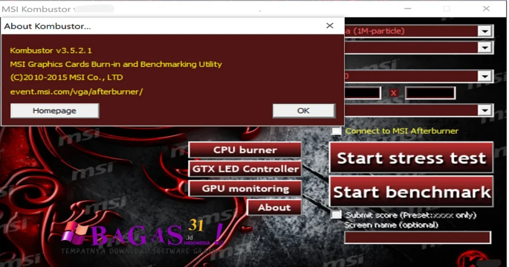 MSI Kombustor 4.1.32 Full Download