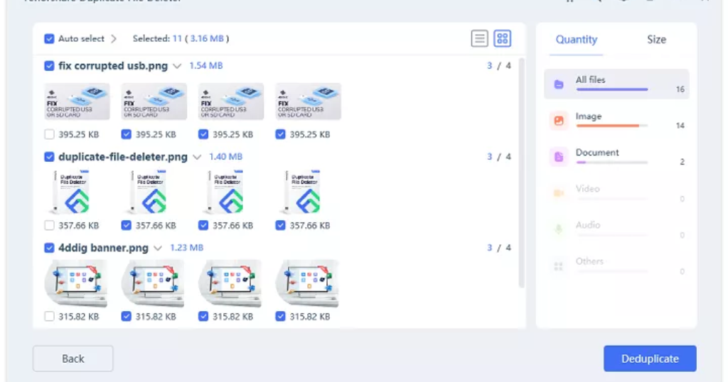 4DDiG Duplicate File Deleter