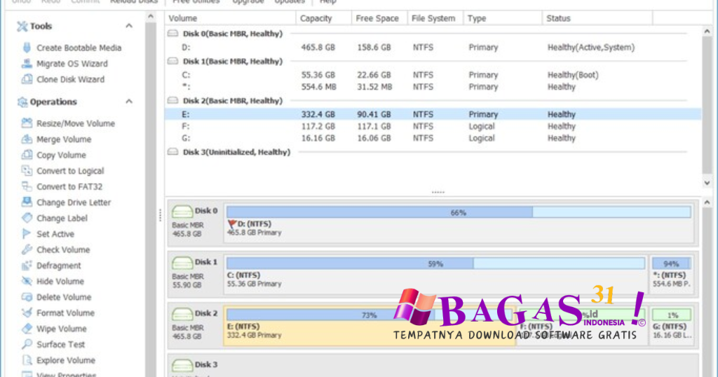 4DDig Partition Manager