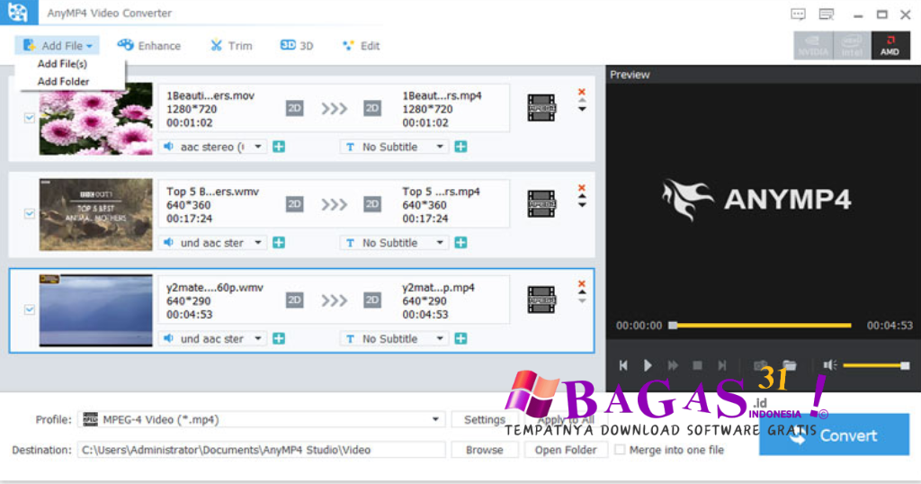 AnyMP4 Video Converter Ultimate
